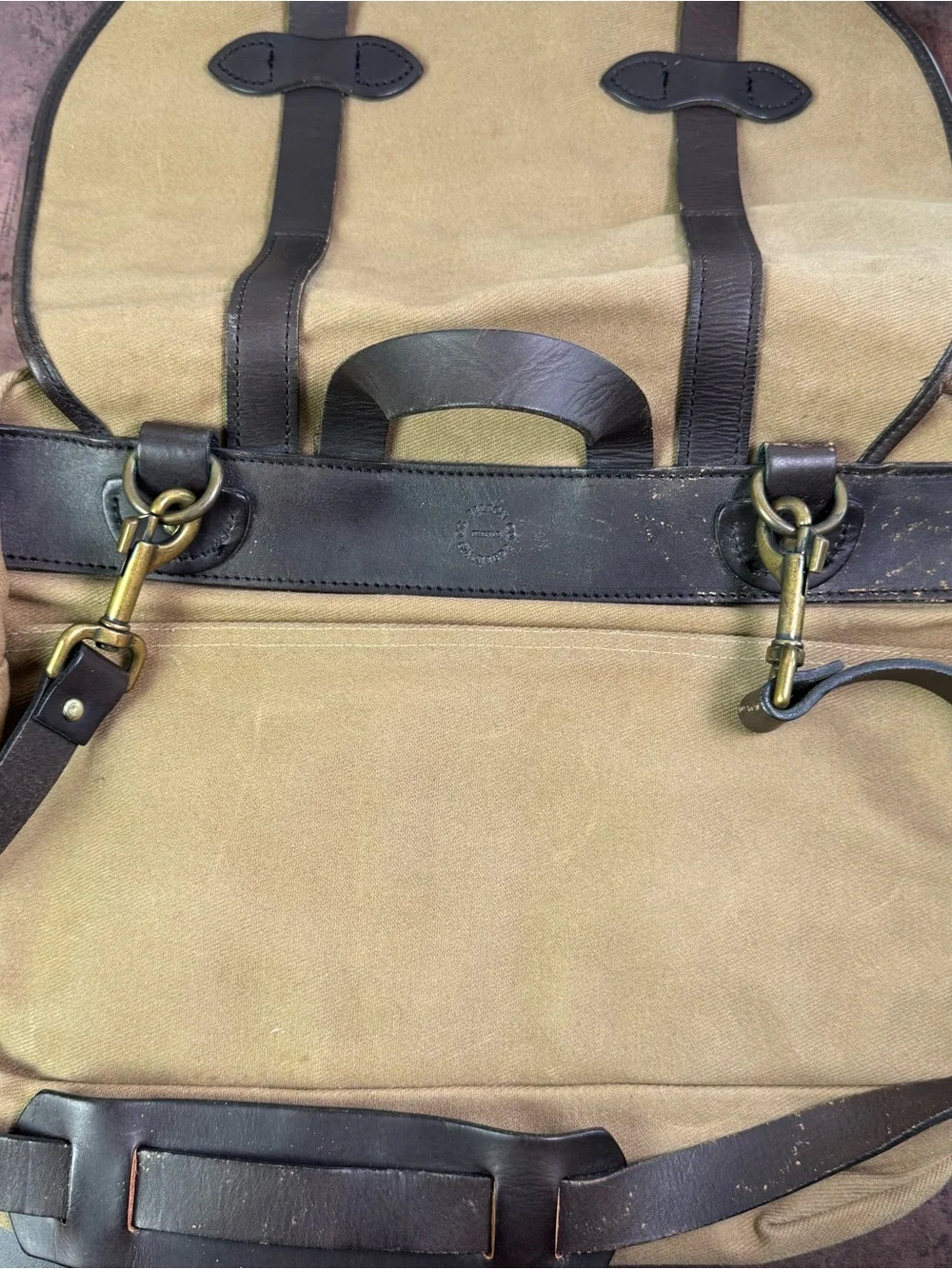 Vintage 90s Filson Small Carry On Bag 240 Tan USA